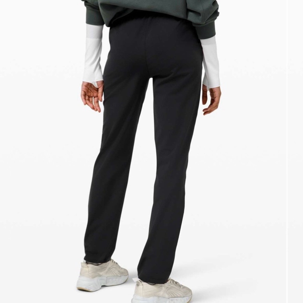 Lululemon Keep Moving High Rise Full Length Relaxed Fit Pant in Black, Size 14 - Picture 7 of 14